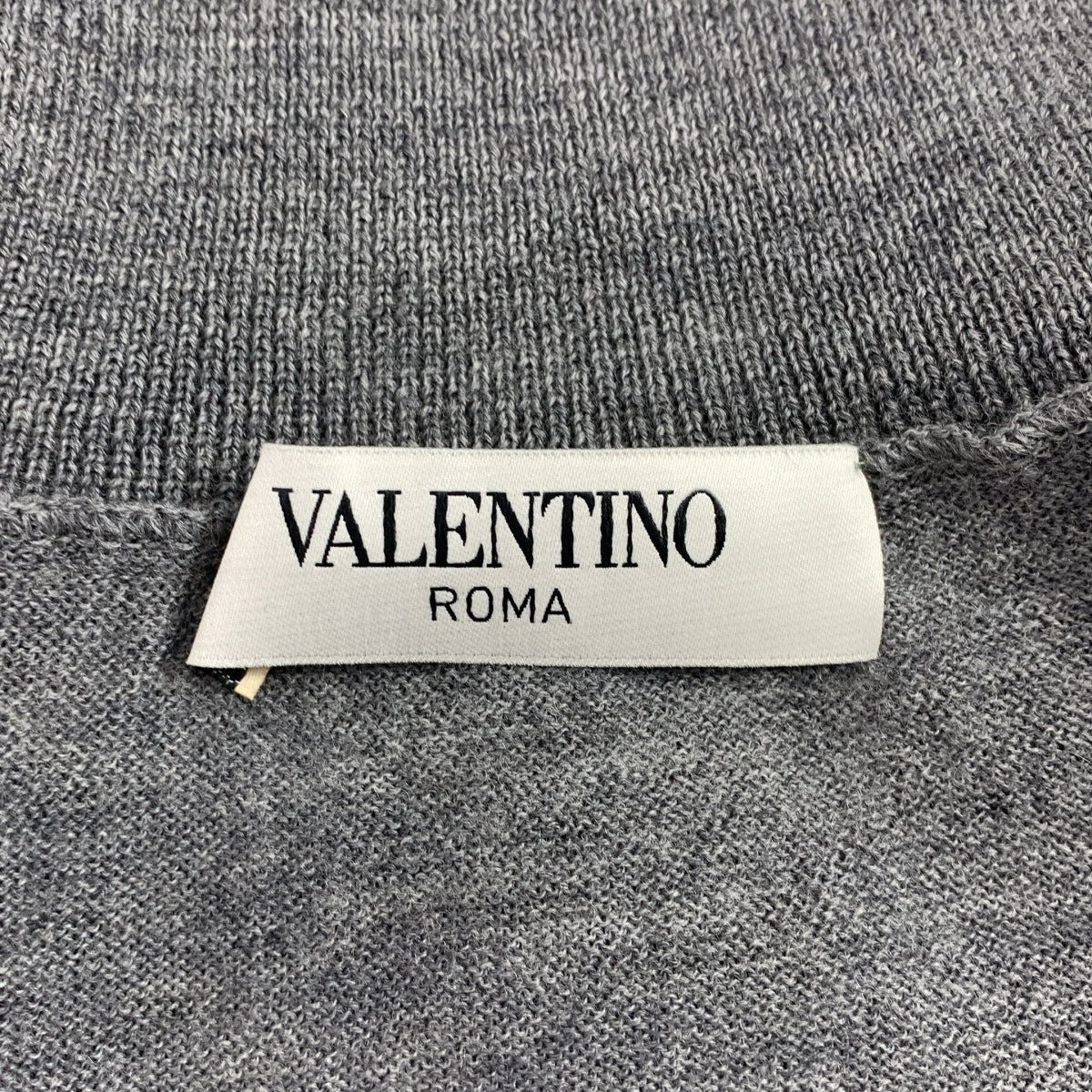 VALENTINO / ヴァレンティノ | レイヤードスリーブ フロントリボン タートルネック ニット | 42 | レディース