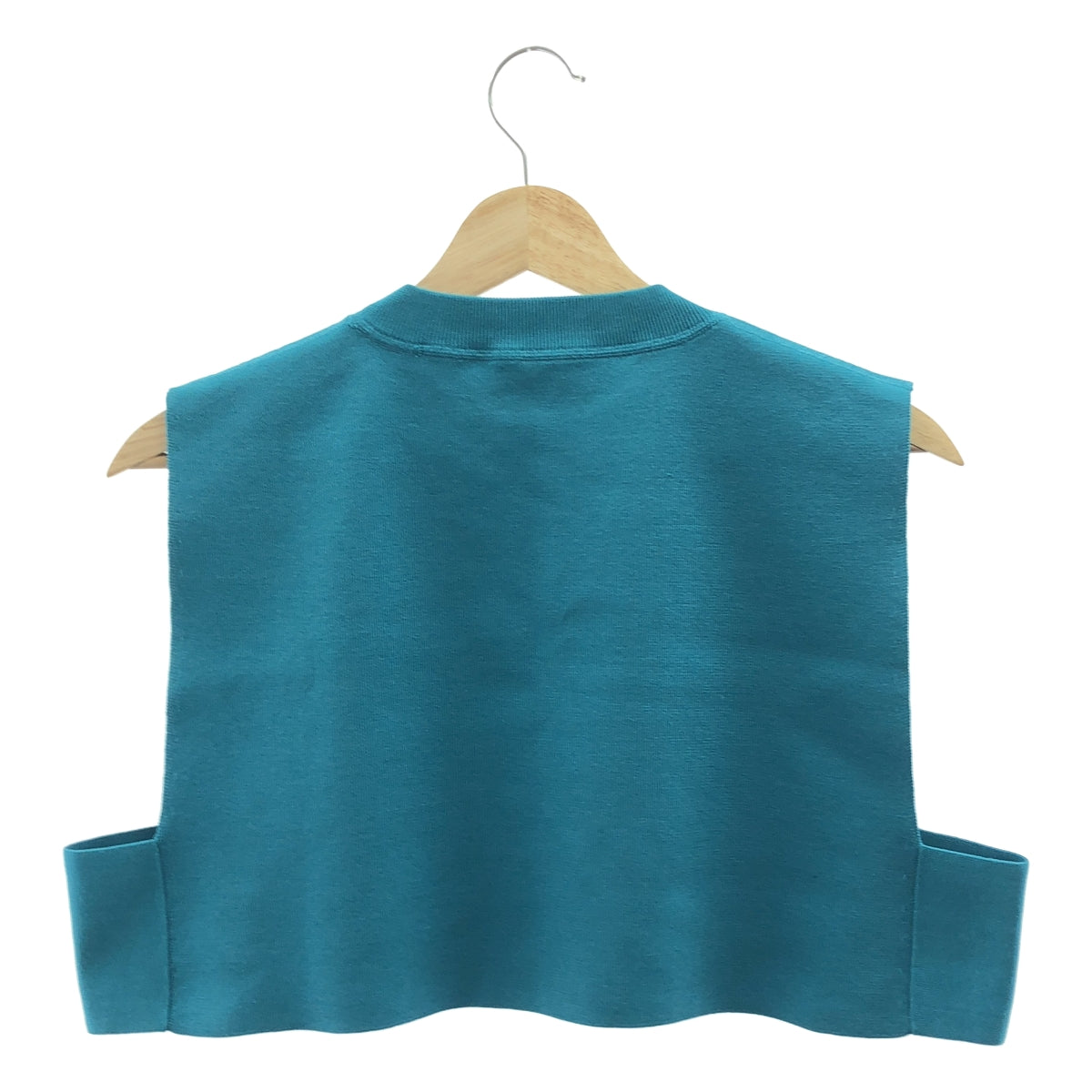 HYKE / ハイク | S/C/P CREW NECK CROP TOP ニットベスト | ブルー系 | レディース