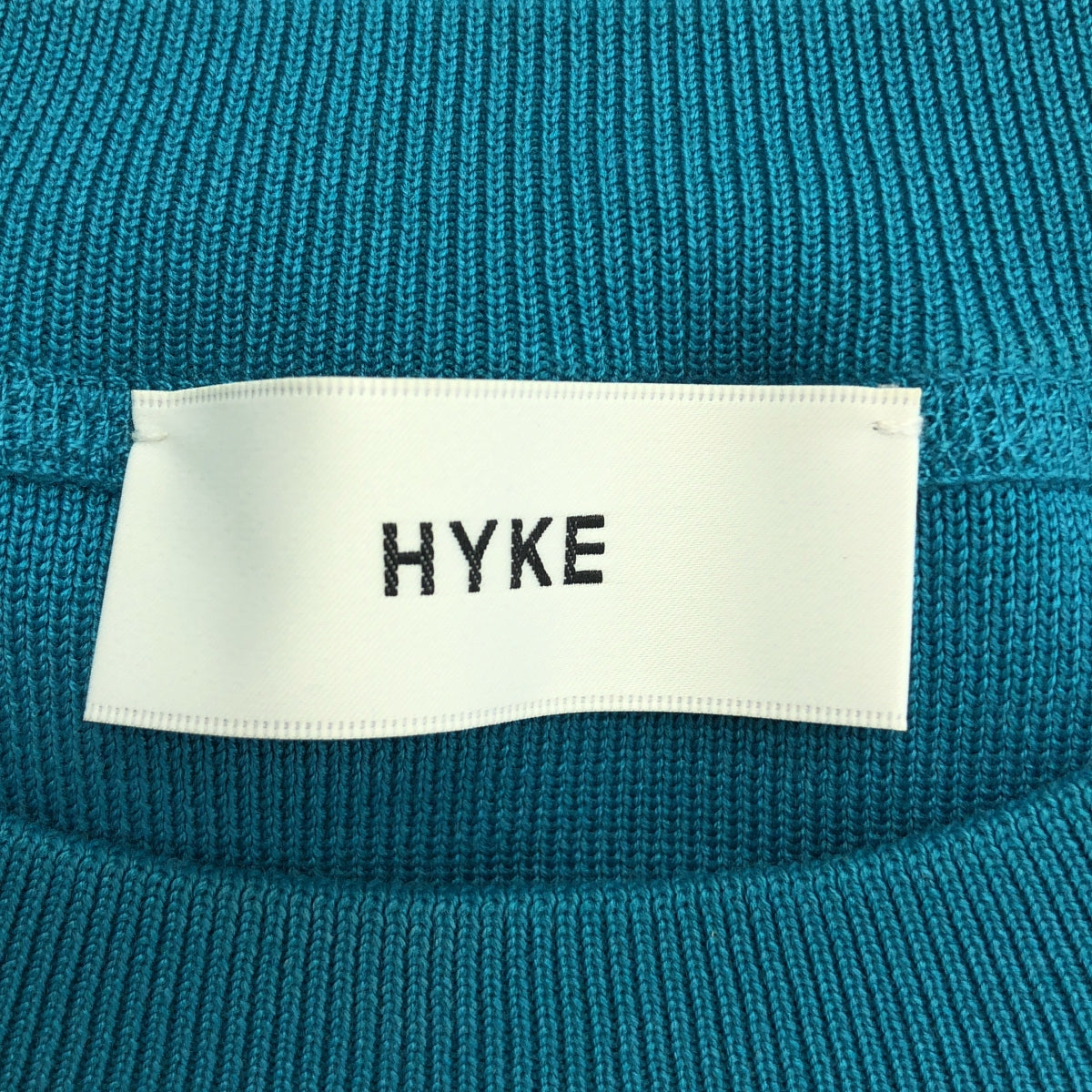 HYKE / ハイク | S/C/P CREW NECK CROP TOP ニットベスト | ブルー系 | レディース