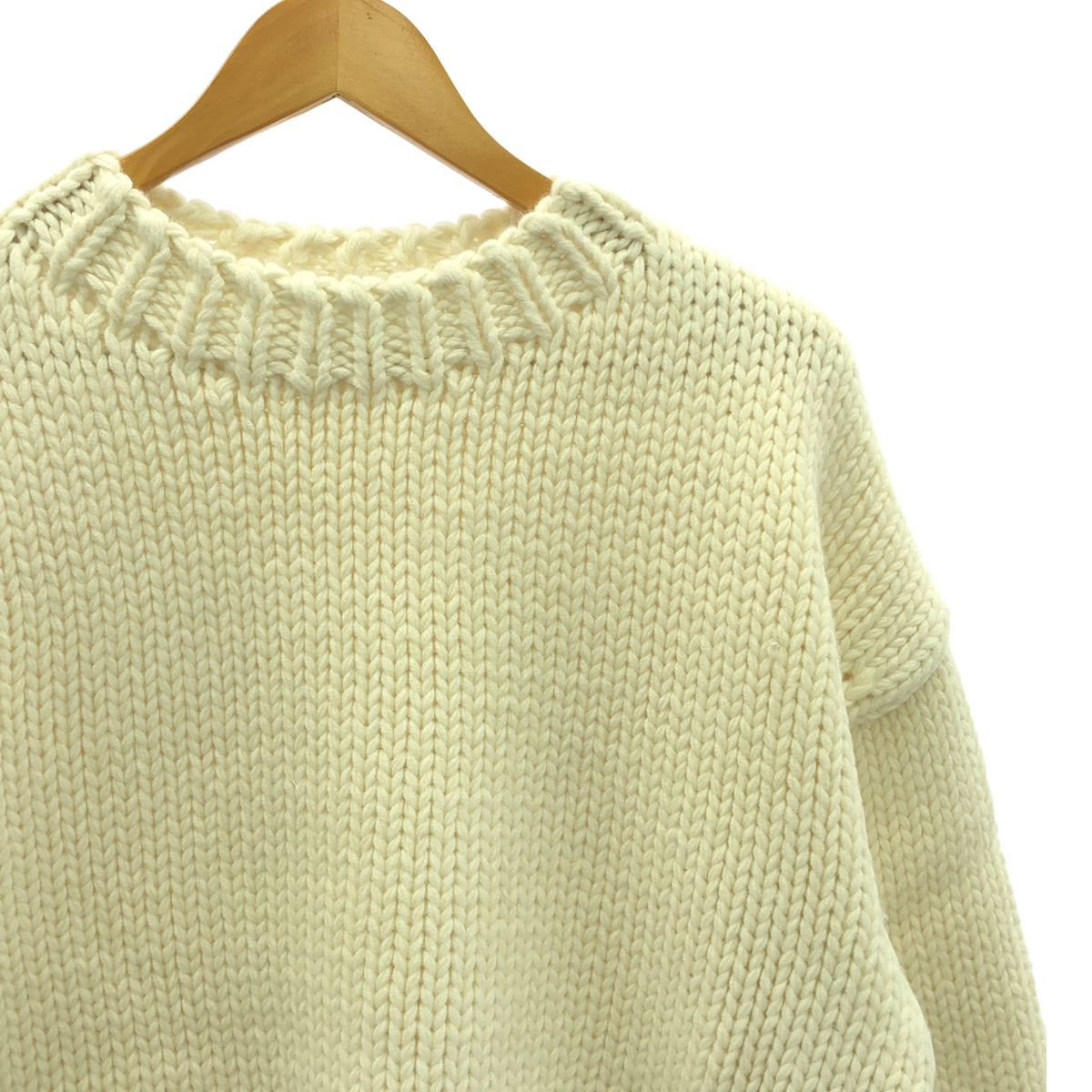 [品相良好] ETRE TOKYO | 粗紗手工編織套頭衫 | F | 白色 | 女款