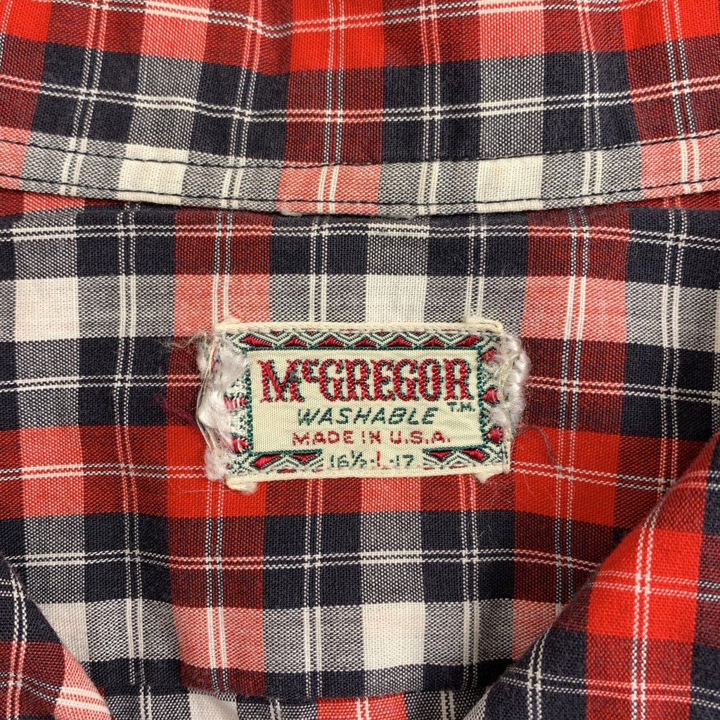 VINTAGE / ヴィンテージ古着 | 1950s | McGREGOR / チェック オープンカラーシャツ |