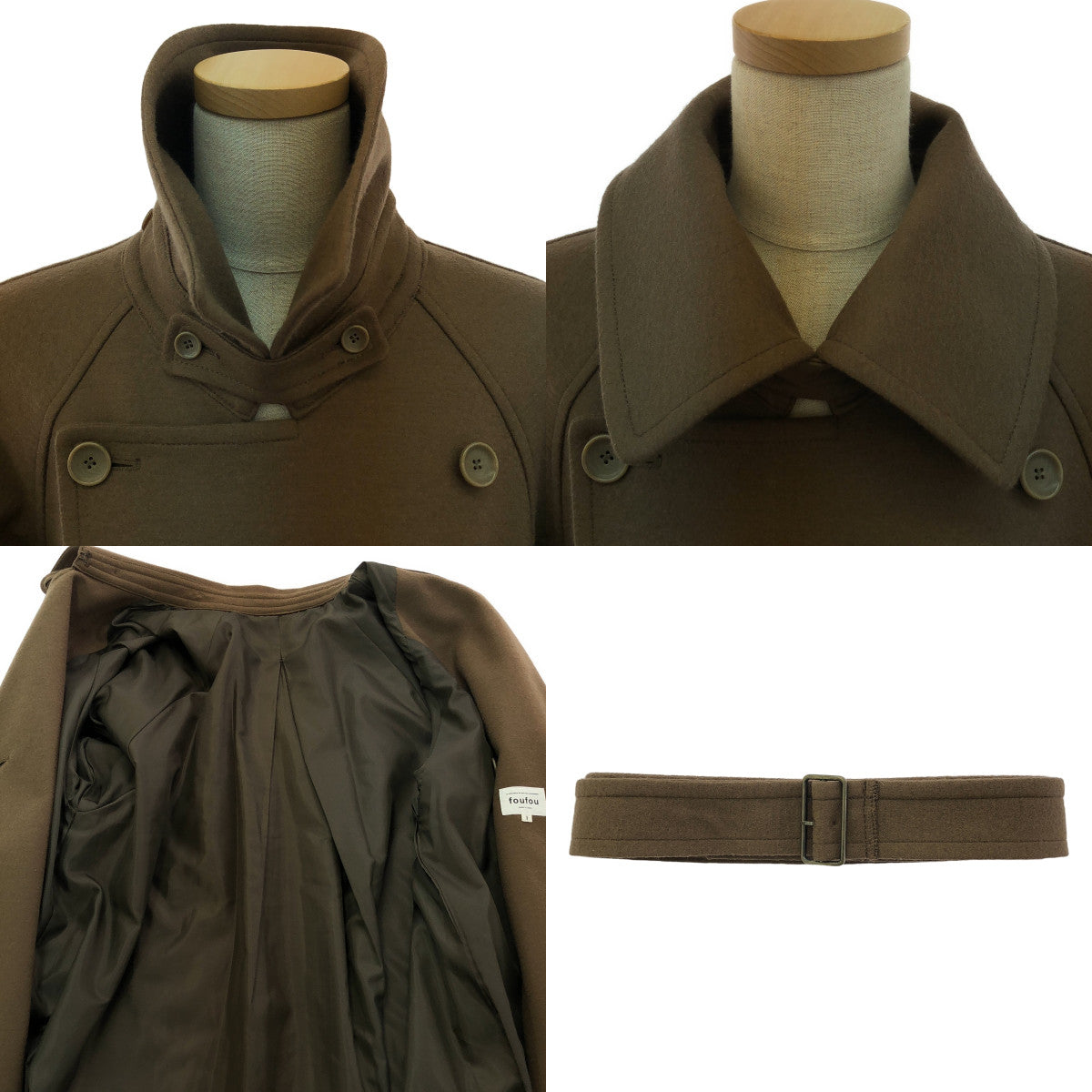 foufou / foufou | francois 大衣 / 束帶 francois 大衣 / 全襯裡 | 1 | 棕色 | 女款