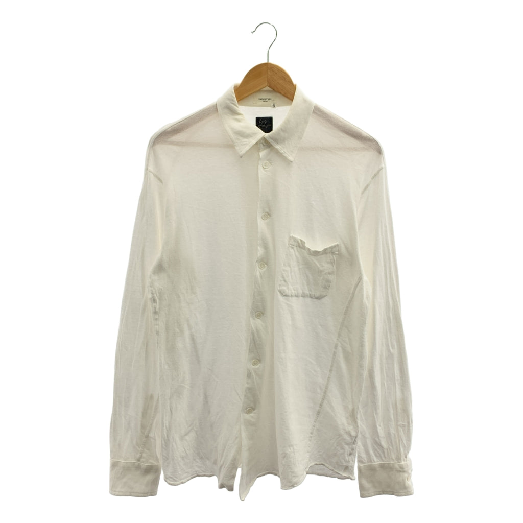 山本耀司 COSTUME D'HOMME | 2016 春夏系列 | 純棉剪裁襯衫 | 4 碼 | 男士