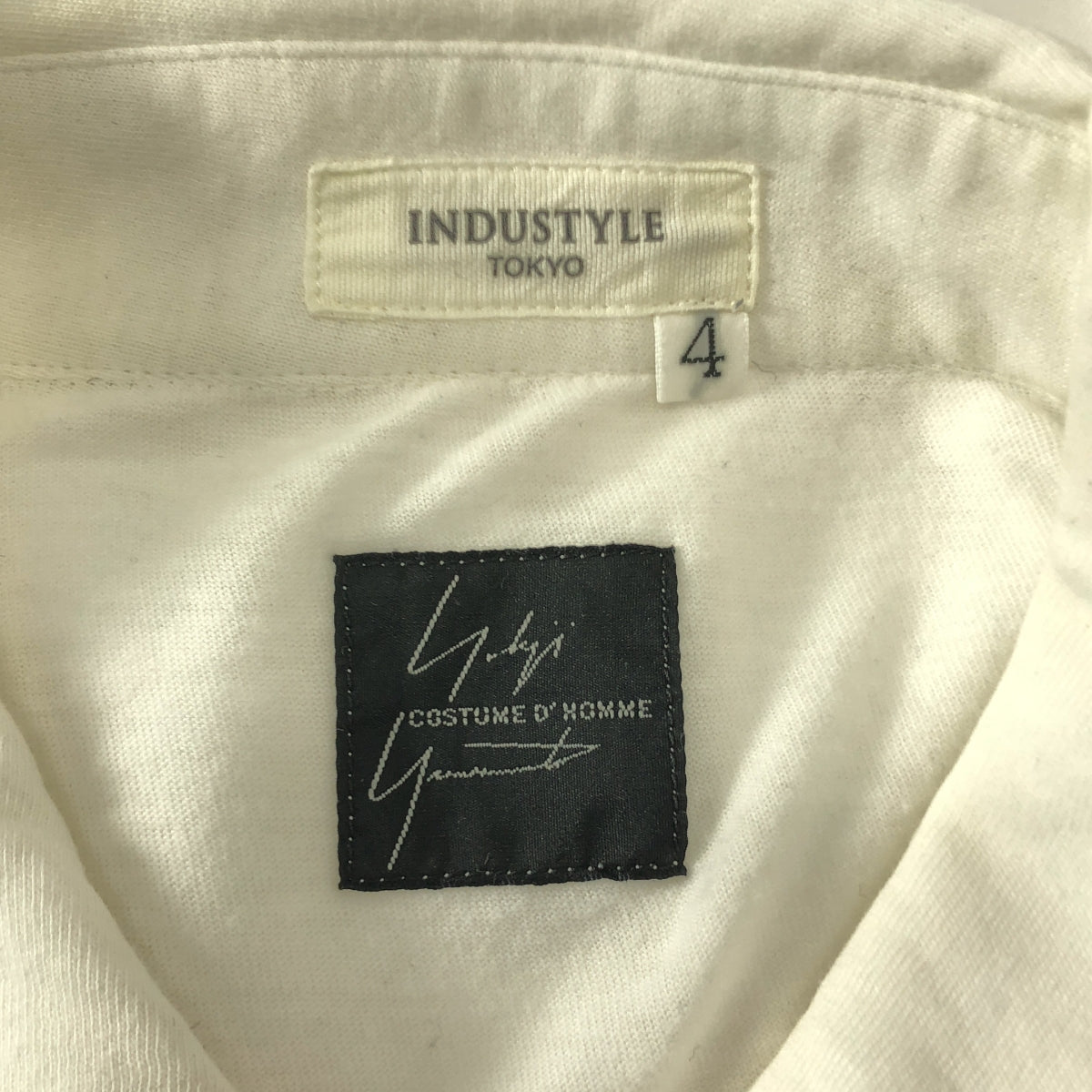 山本耀司 COSTUME D'HOMME | 2016 春夏系列 | 純棉剪裁襯衫 | 4 碼 | 男士