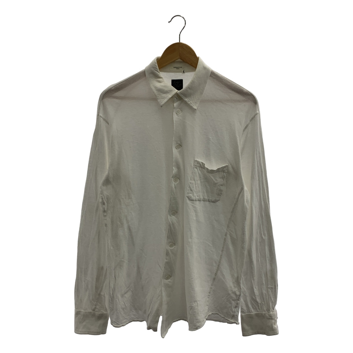 山本耀司 COSTUME D'HOMME | 2016 春夏系列 | 純棉剪裁襯衫 | 4 碼 | 男士