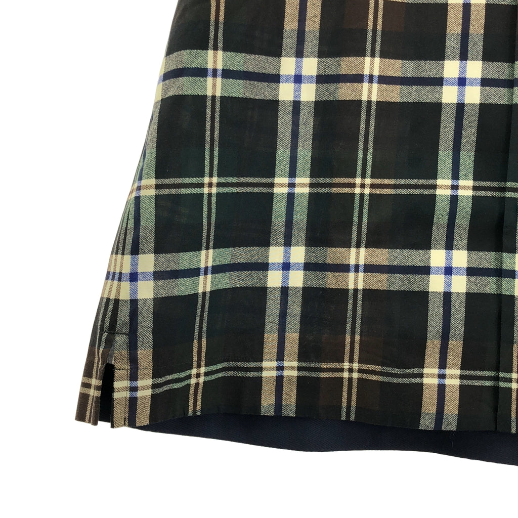 sacai | 格紋印花襯衫，開領，格紋印花，短袖 | 尺寸 1 | 男款