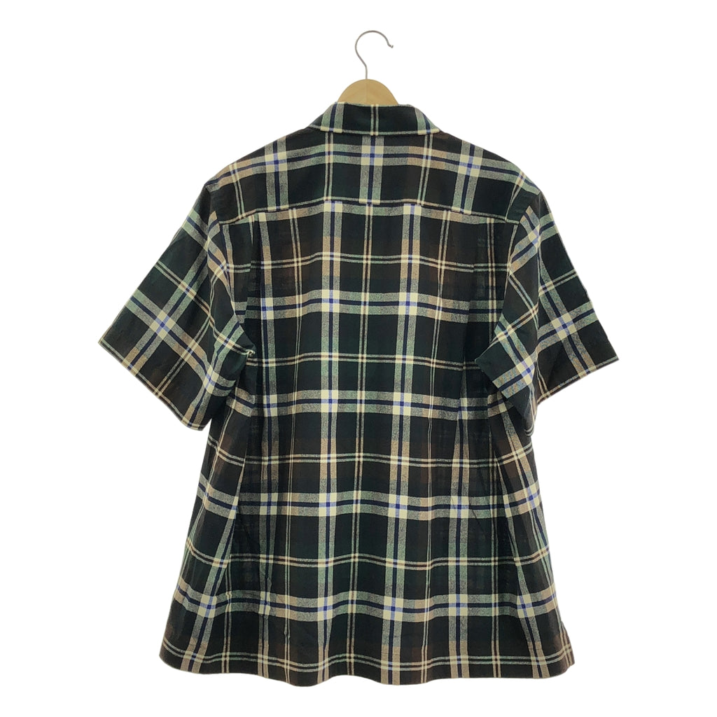 sacai | 格紋印花襯衫，開領，格紋印花，短袖 | 尺寸 1 | 男款