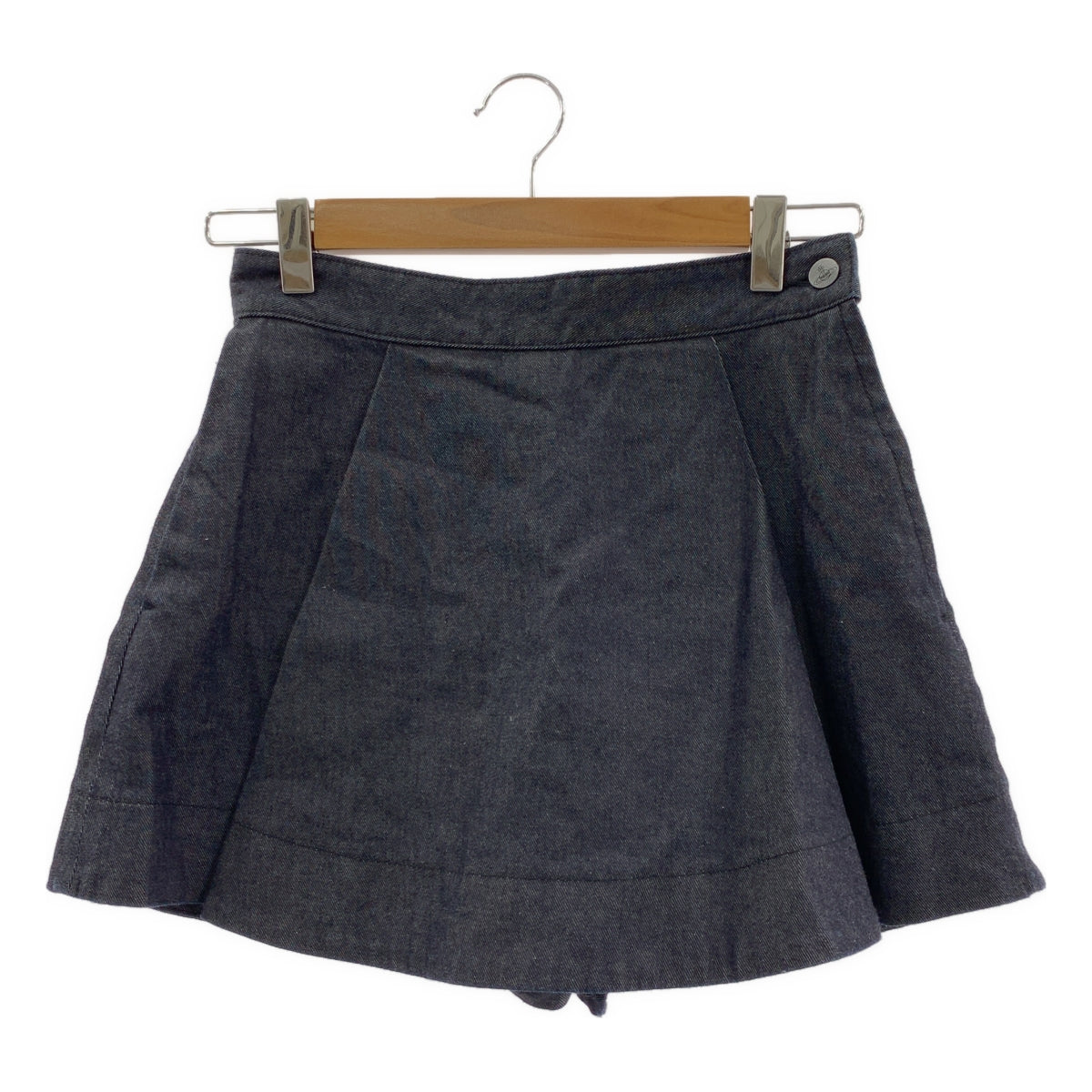 VIVIENNE WESTWOOD RED LABEL / ヴィヴィアンウエストウッドレッドレーベル | オーブロゴ刺しゅうデニム キュロット スカート ショートパンツ | 1 | レディース