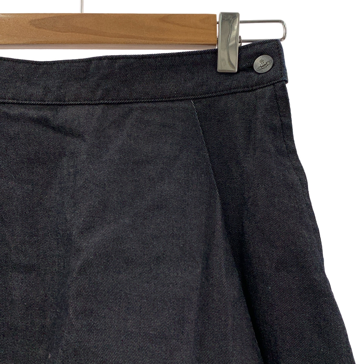 VIVIENNE WESTWOOD RED LABEL / ヴィヴィアンウエストウッドレッドレーベル | オーブロゴ刺しゅうデニム キュロット スカート ショートパンツ | 1 | レディース