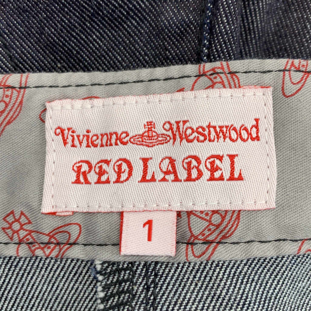 薇薇安韋斯特伍德紅標系列 | 飾有球形標誌刺繡的牛仔闊腿褲、半身裙和短褲 | 尺碼 1 | 女款