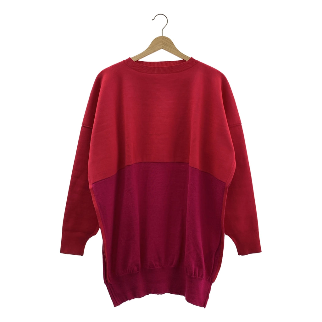 JUNYA WATANABE COMME des GARCONS / ジュンヤワタナベ | 2016AW | バイカラー インサイドアウト ニット プルオーバー | S | ピンク系 | レディース