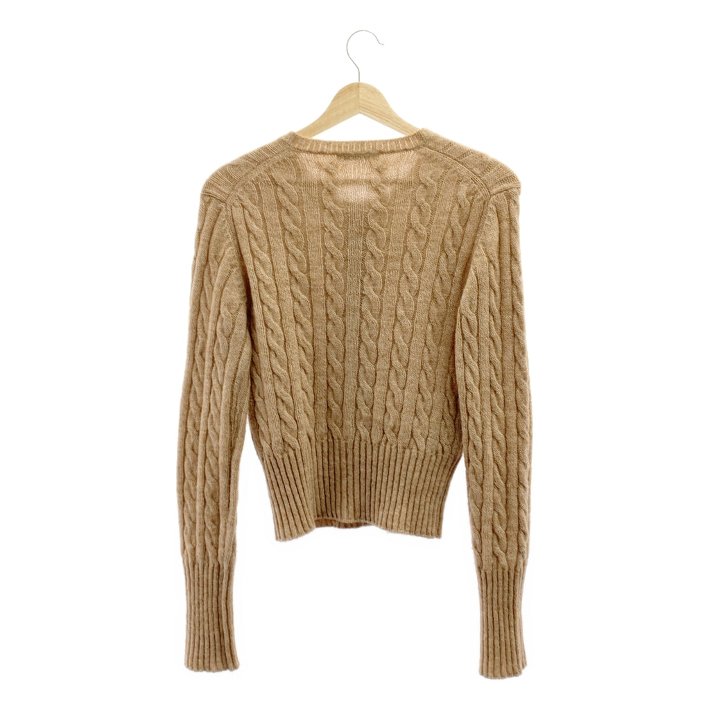 PRADA / プラダ | ウール ケーブル ニット カーディガン | 42 | レディース