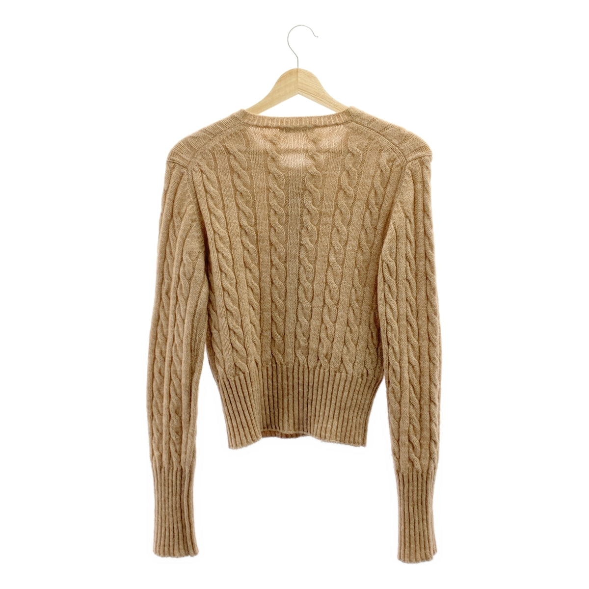 PRADA / プラダ | ウール ケーブル ニット カーディガン | 42 | レディース