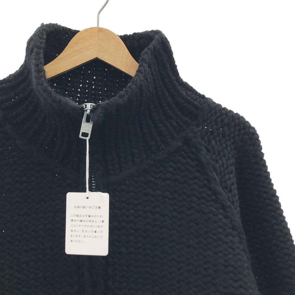barbell object / バーベル オブジェクト | 2024AW | hn knit made by KANATA / カナタ ウール ジップ ニット | F | メンズ