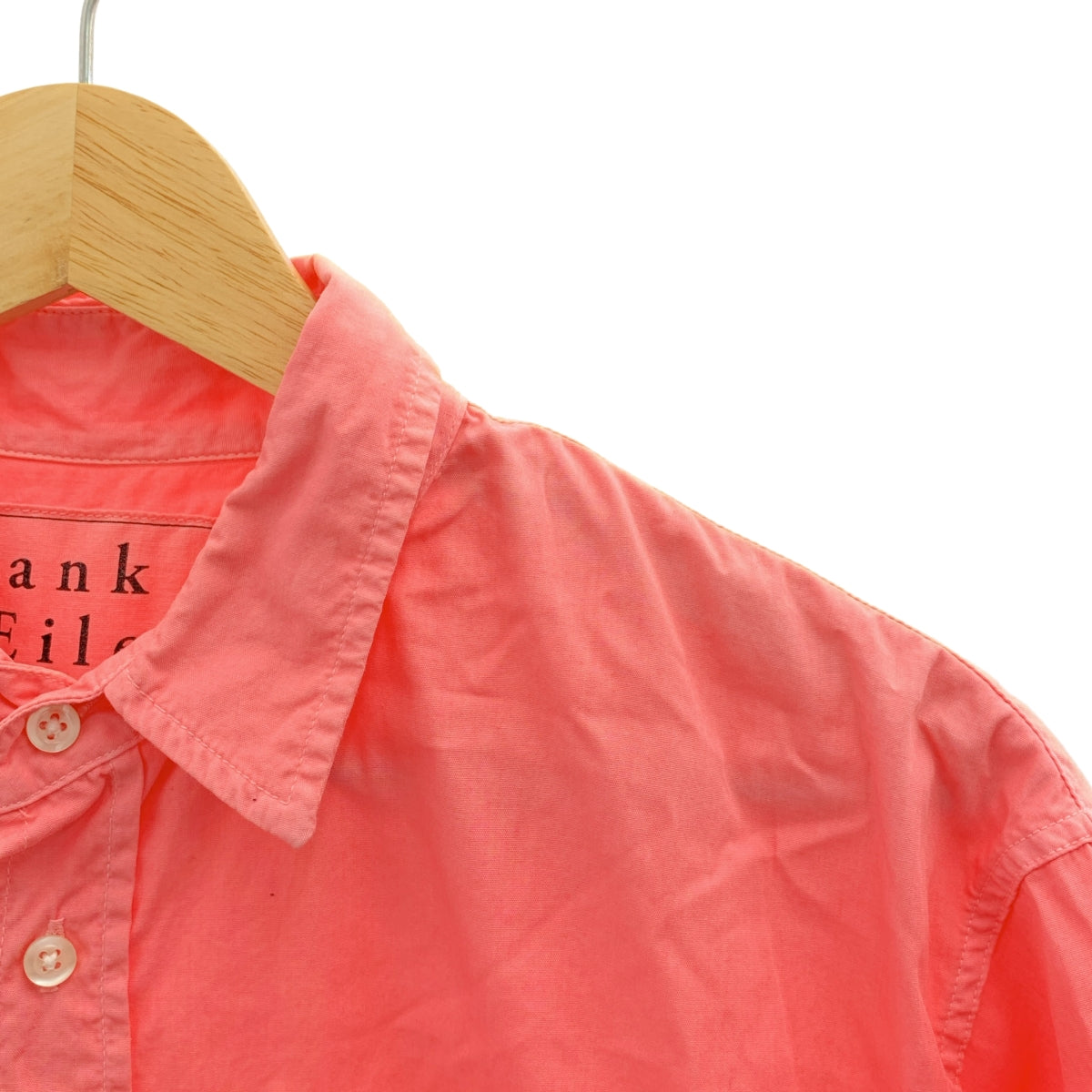 Frank&Eileen / フランクアンドアイリーン | LUKE コットン ライトポプリン ポケットシャツ | XS | ピンク | メンズ
