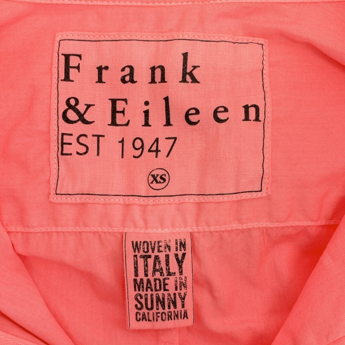 Frank&Eileen / フランクアンドアイリーン | LUKE コットン ライトポプリン ポケットシャツ | XS | ピンク | メンズ