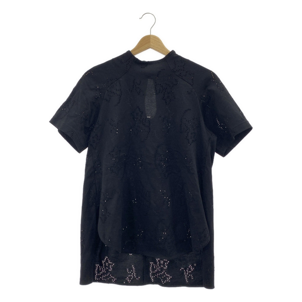 Mame Kurogouchi / マメクロゴウチ | 2025SS | Eyelet Jersey Jacquard Top / コットン ジャージー スリット ブラウス | 1 | レディース