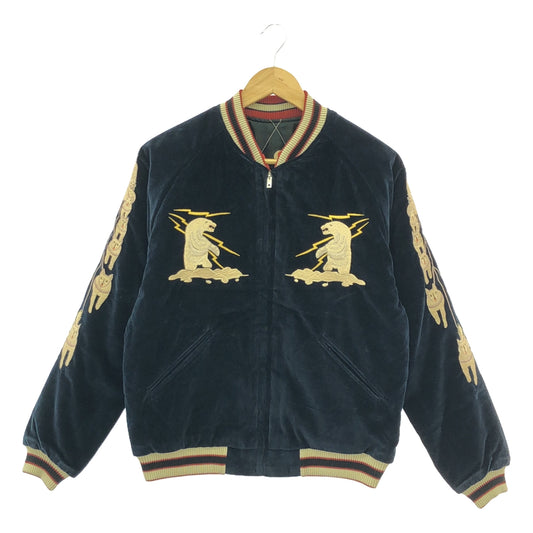 【미품】 TAILOR TOYO / 테일러 동양 | 2024 AW | Velveteen Souvenir Jacket MOUNTAIN GOAT × ALASKAN FLAG 별진