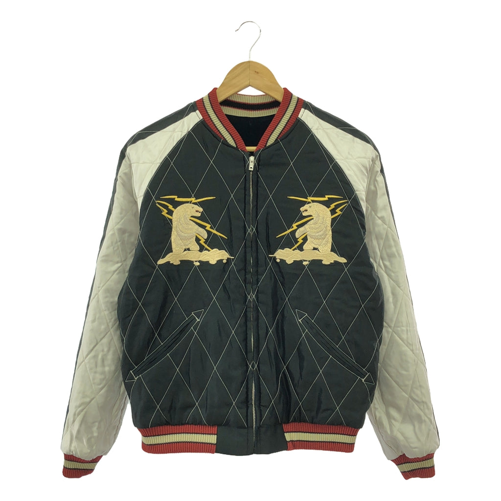 【美品】  TAILOR TOYO / テイラー東洋 | 2024AW | Velveteen Souvenir Jacket MOUNTAIN GOAT × ALASKAN FLAG 別珍 スーベニア ジャケット スカジャン | M | ネイビー | メンズ