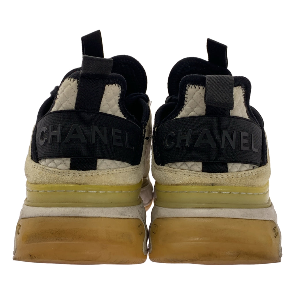 CHANEL / シャネル | G38501 ココマーク マトラッセ キルティング スエード スニーカー | 37 | レディース