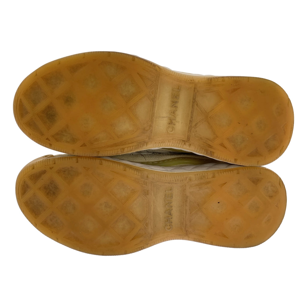 CHANEL / シャネル | G38501 ココマーク マトラッセ キルティング スエード スニーカー | 37 | レディース