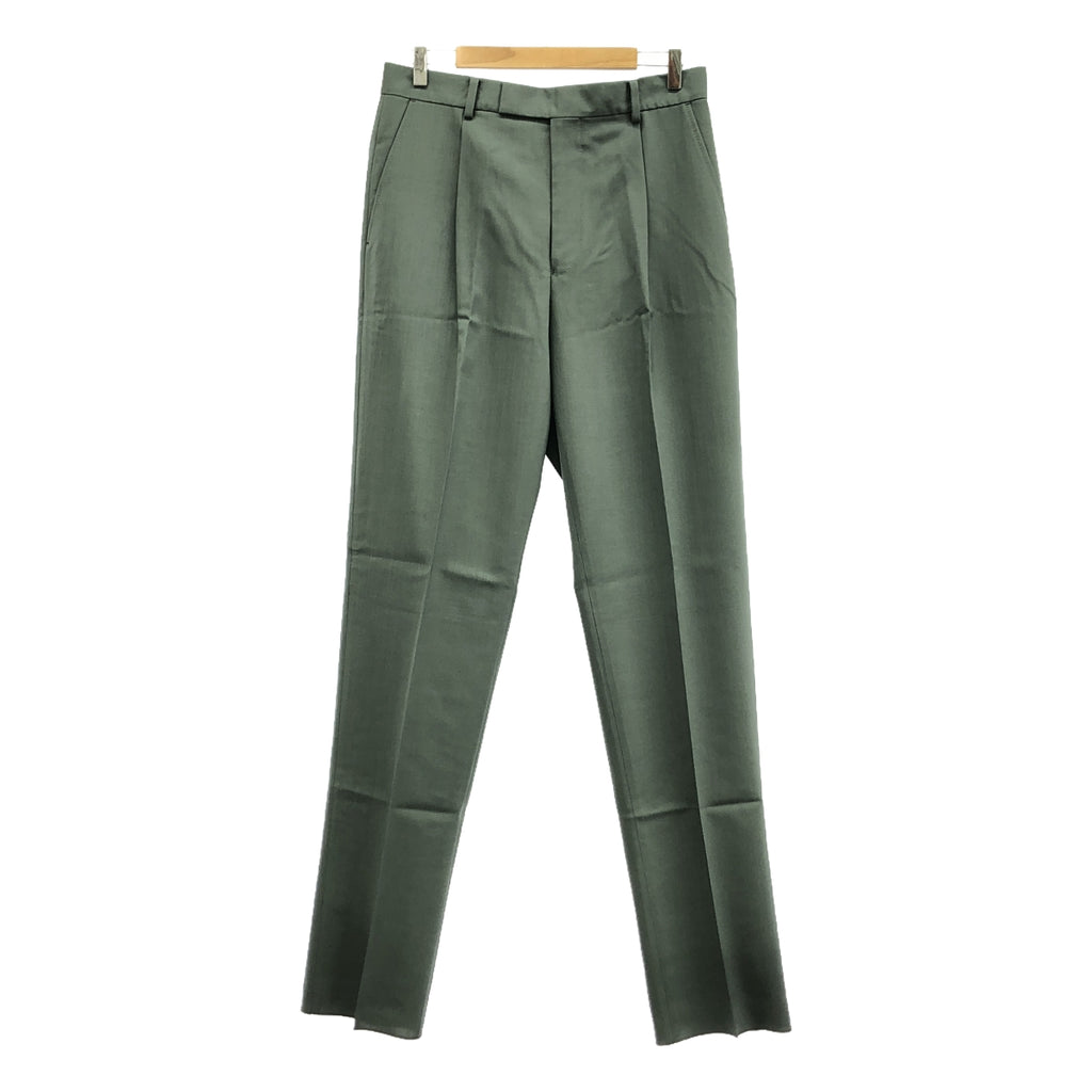 【新品】  WACKO MARIA / ワコマリア | 2024SS | PLEATED TROUSERS -TYPE 2-  DORMEUIL プリーツパンツ | L | GRAY | メンズ