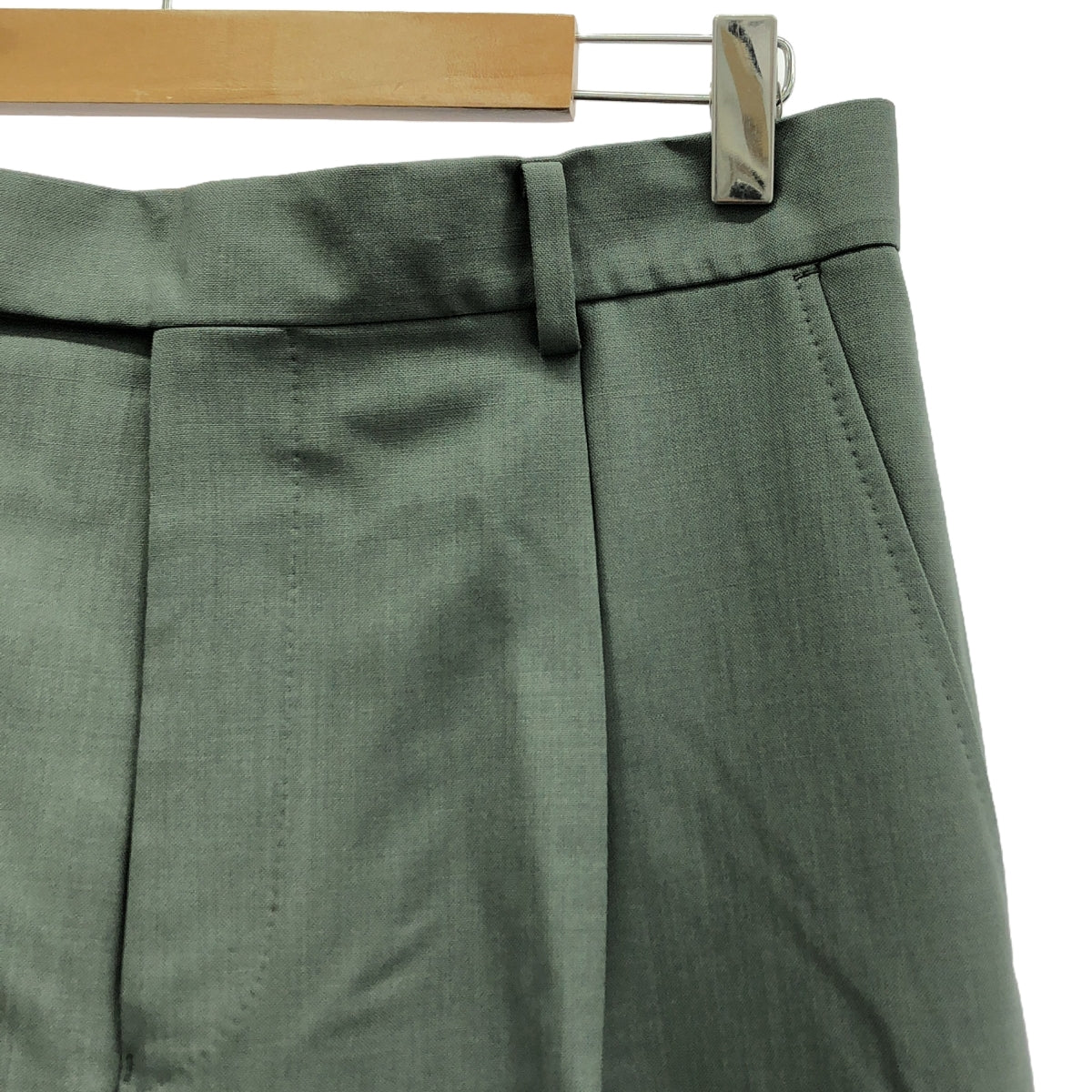 [新] WACKO MARIA | 2024SS |褶襉褲 -TYPE 2- DORMEUIL 褶襉褲 | L |灰色 |男士