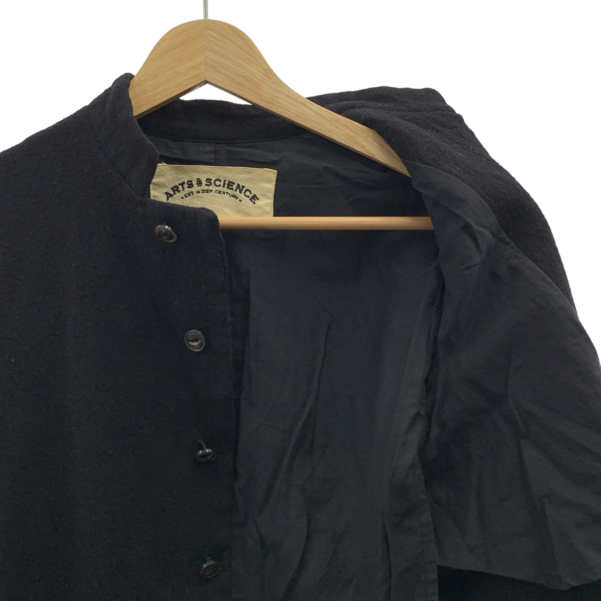 ARTS&SCIENCE / アーツアンドサイエンス | ウール縮絨 スタンドカラーコート | 1 | レディース