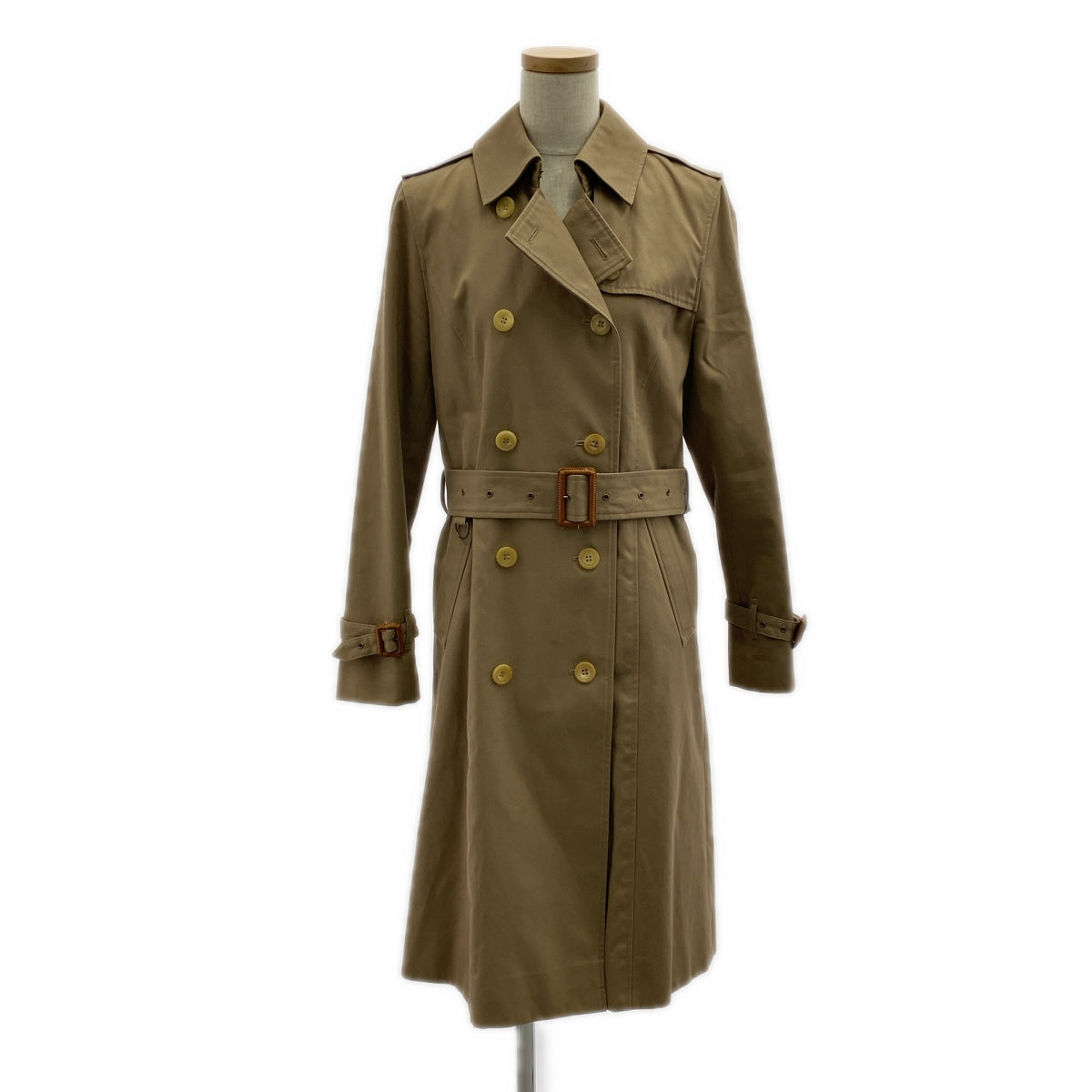 ADAM ET ROPÉ / アダムエロペ | ベルテッド トレンチコート / 柄総裏地 | 38 | ベージュ | レディース