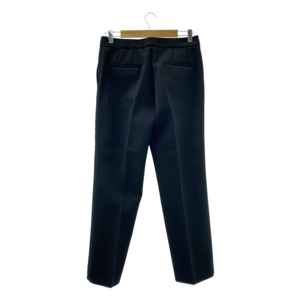 【美品】  JIL SANDER / ジルサンダー | 2024SS | ウール スリット スラックス | 36 | ブラック | レディース