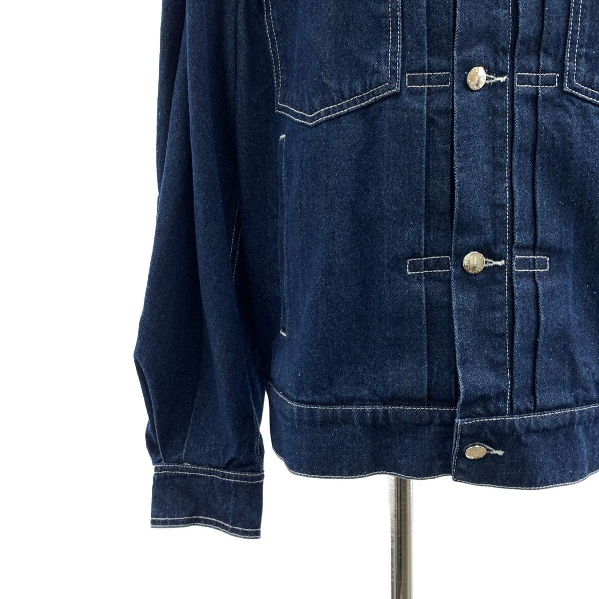 シモーネロシャ　25ss ビーズ加工デニムジャケット Simone Rocha / シモーネロシャ | 2025SS | ビジュー 装飾 ダブル