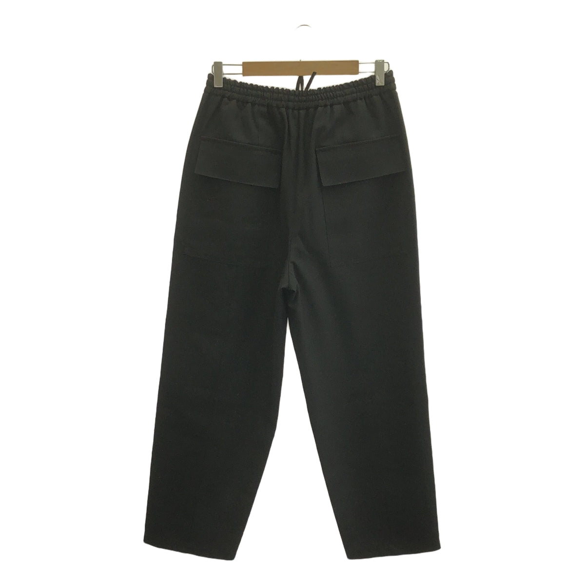 JIL SANDER / 질산더 | 2021SS | Fine Wool Gabardine Pant 드로우 스트링 팬츠 | 46 | 블랙 | 남성