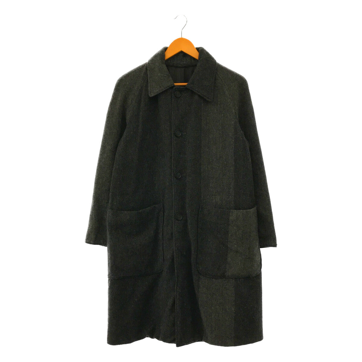 Engineered Garments / エンジニアドガーメンツ | Reversible Coat ヘリンボーンツイード リバーシブルコート | XS | グレー | メンズ