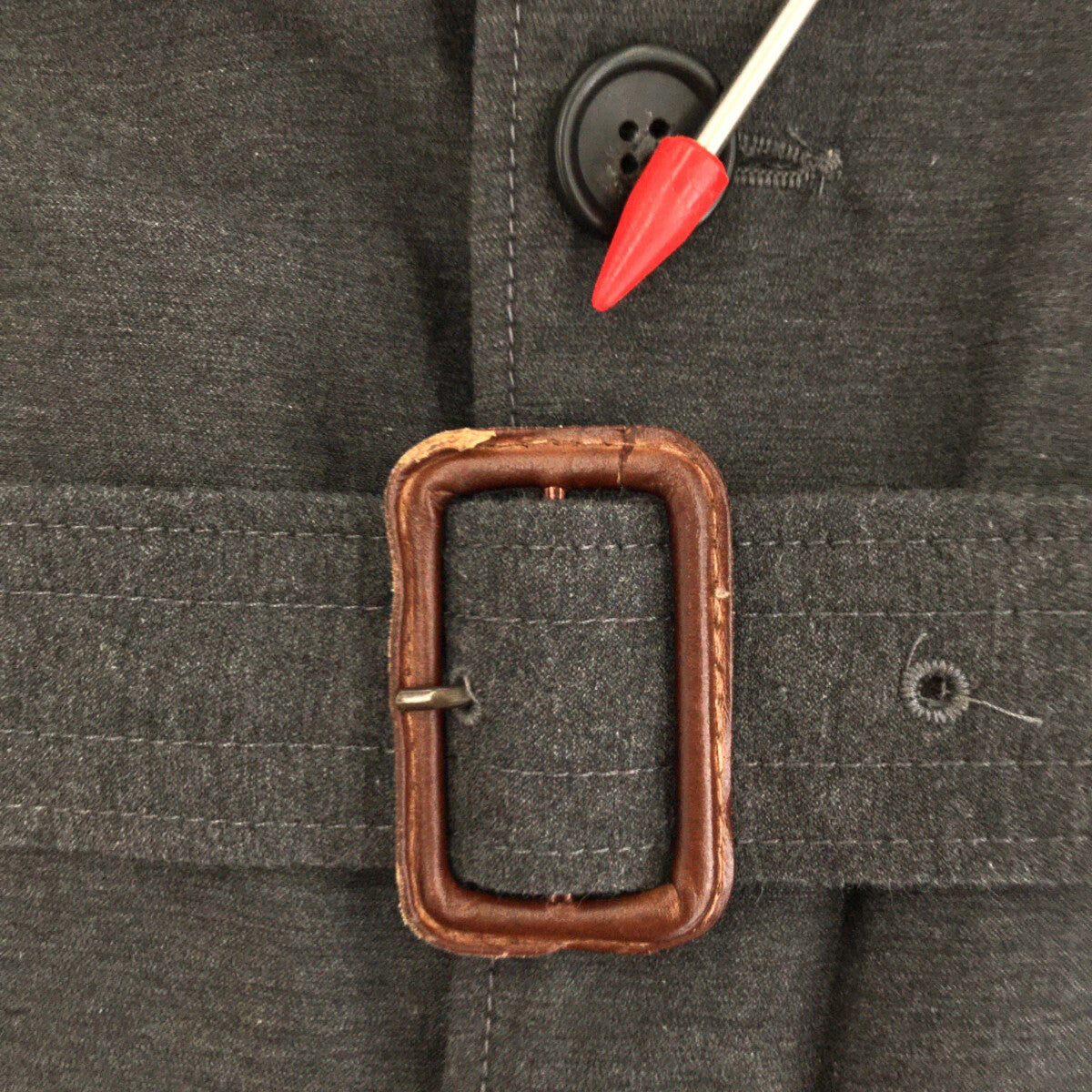 工程服裝 |雙面大衣 人字紋粗呢雙面大衣 | XS |灰色 |男士