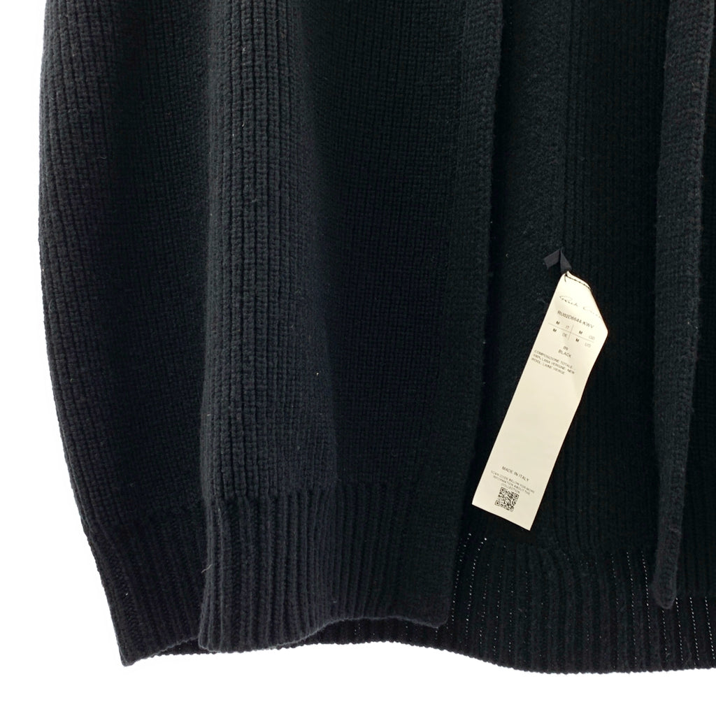 Rick Owens / リックオウエンス | 2024AW | ヘビー ウール ライナー フーデッド ニットベスト | M | ブラック | メンズ