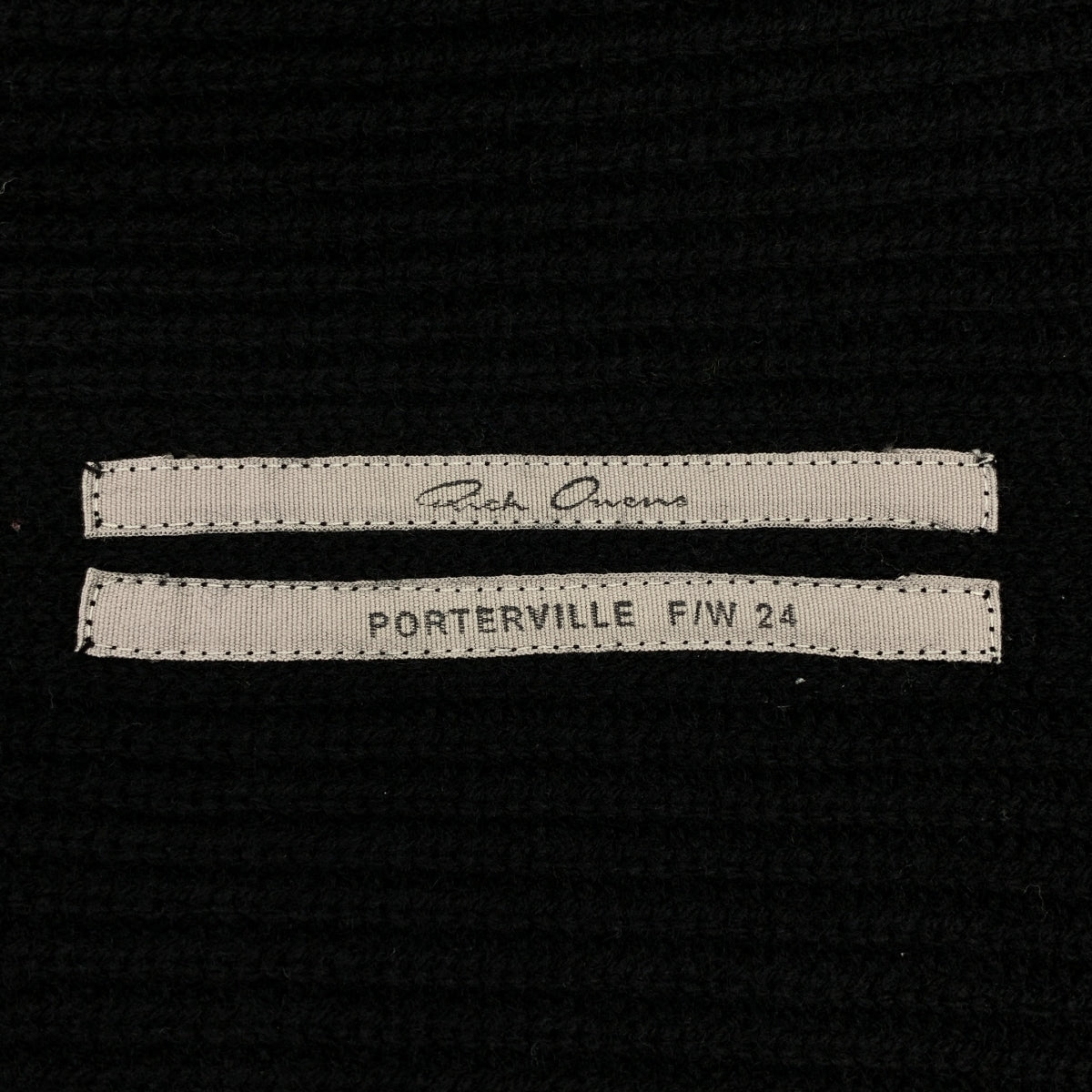 Rick Owens / リックオウエンス | 2024AW | ヘビー ウール ライナー フーデッド ニットベスト | M | ブラック | メンズ