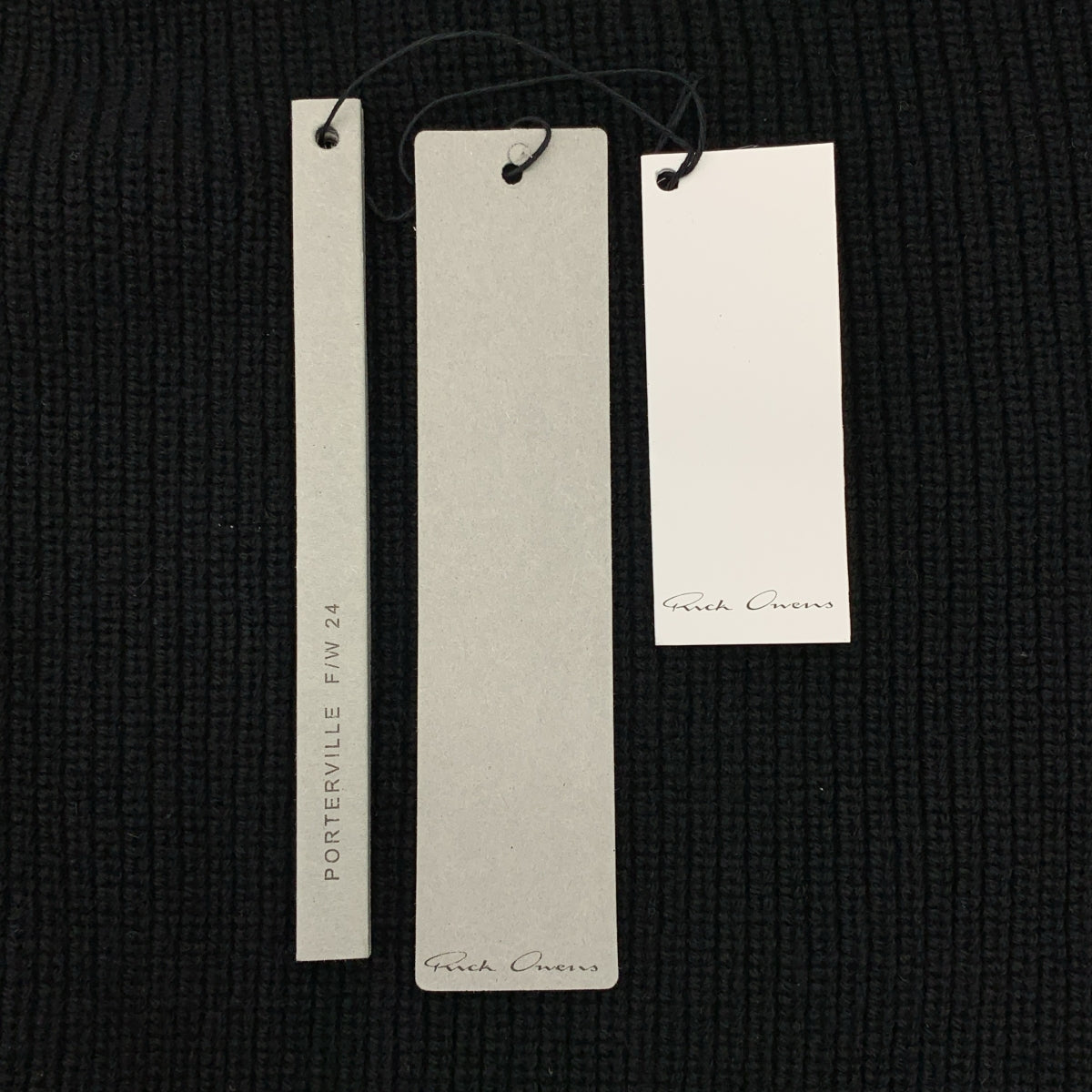 Rick Owens / リックオウエンス | 2024AW | ヘビー ウール ライナー フーデッド ニットベスト | M | ブラック | メンズ