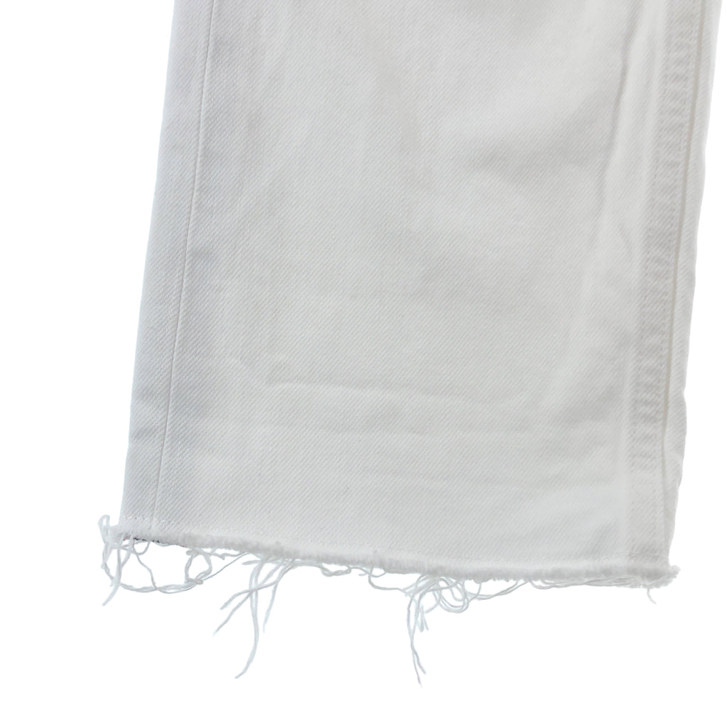 Christian Dior / 기독교 디올 | 코튼 컷오프 로고 테이프 남자 친구 데님 바지 | 32 | 여성