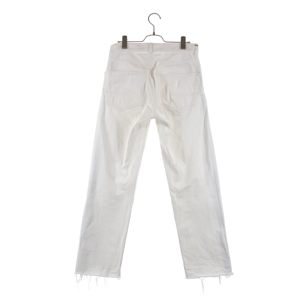 Christian Dior / 기독교 디올 | 코튼 컷오프 로고 테이프 남자 친구 데님 바지 | 32 | 여성