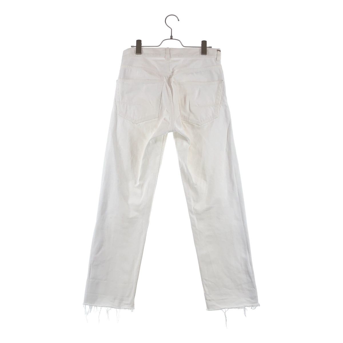 Christian Dior / クリスチャンディオール | コットン カットオフ ロゴテープ ボーイフレンド デニムパンツ | 32 | レディース