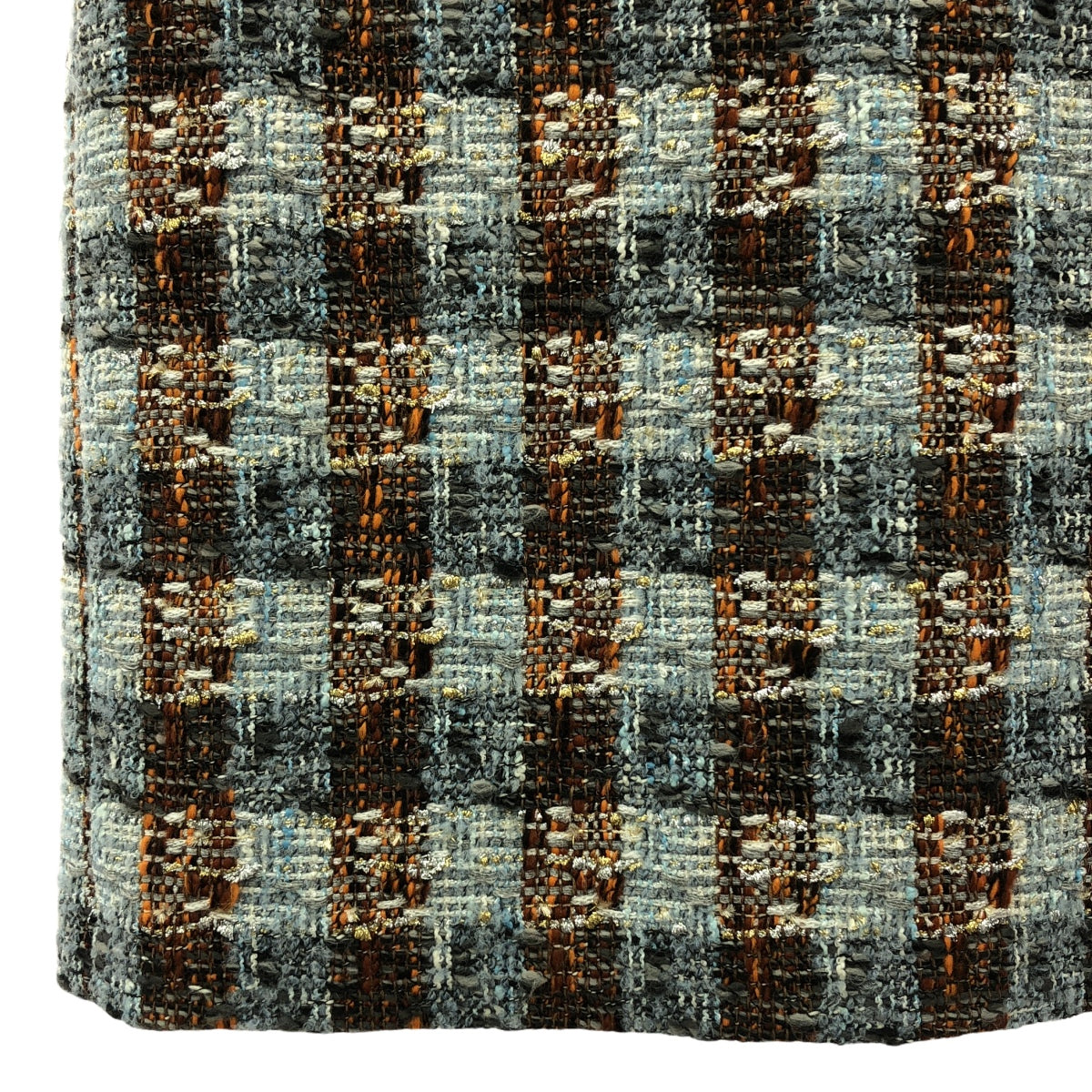 BROOKS BROTHERS / ブルックスブラザーズ | × Lanificio Campore / ラニフィシオ・カンポーレ ツイード ドレス ワンピース | 0 | ブルー/ブラウン | レディース
