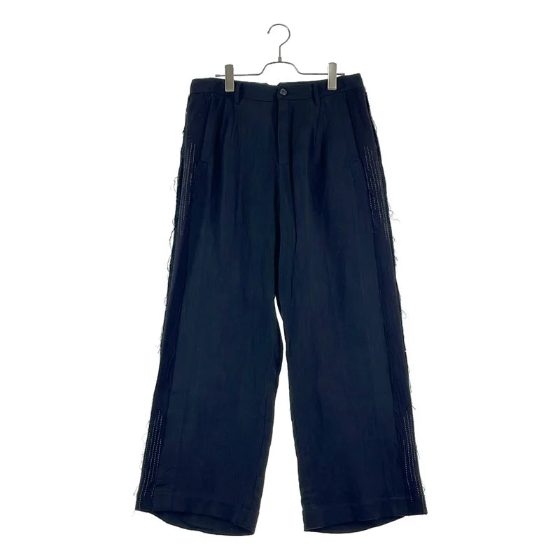 Professor.E / プロフェッサーイー | 2025SS | ステッチワーク サイドライン タック スラックス パンツ | 46 | メンズ