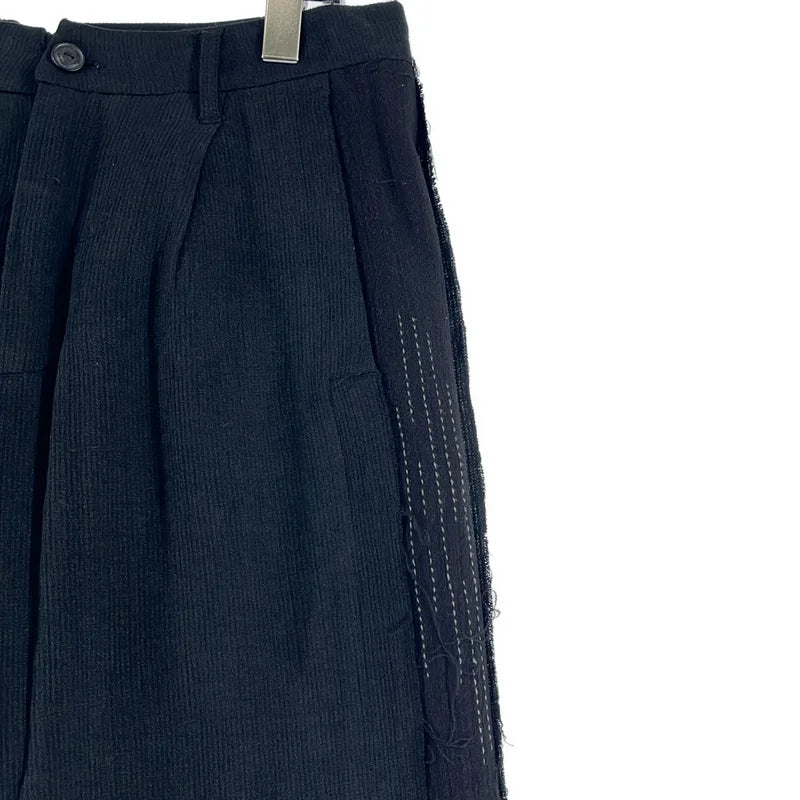 Professor.E / プロフェッサーイー | 2025SS | ステッチワーク サイドライン タック スラックス パンツ | 46 | メンズ