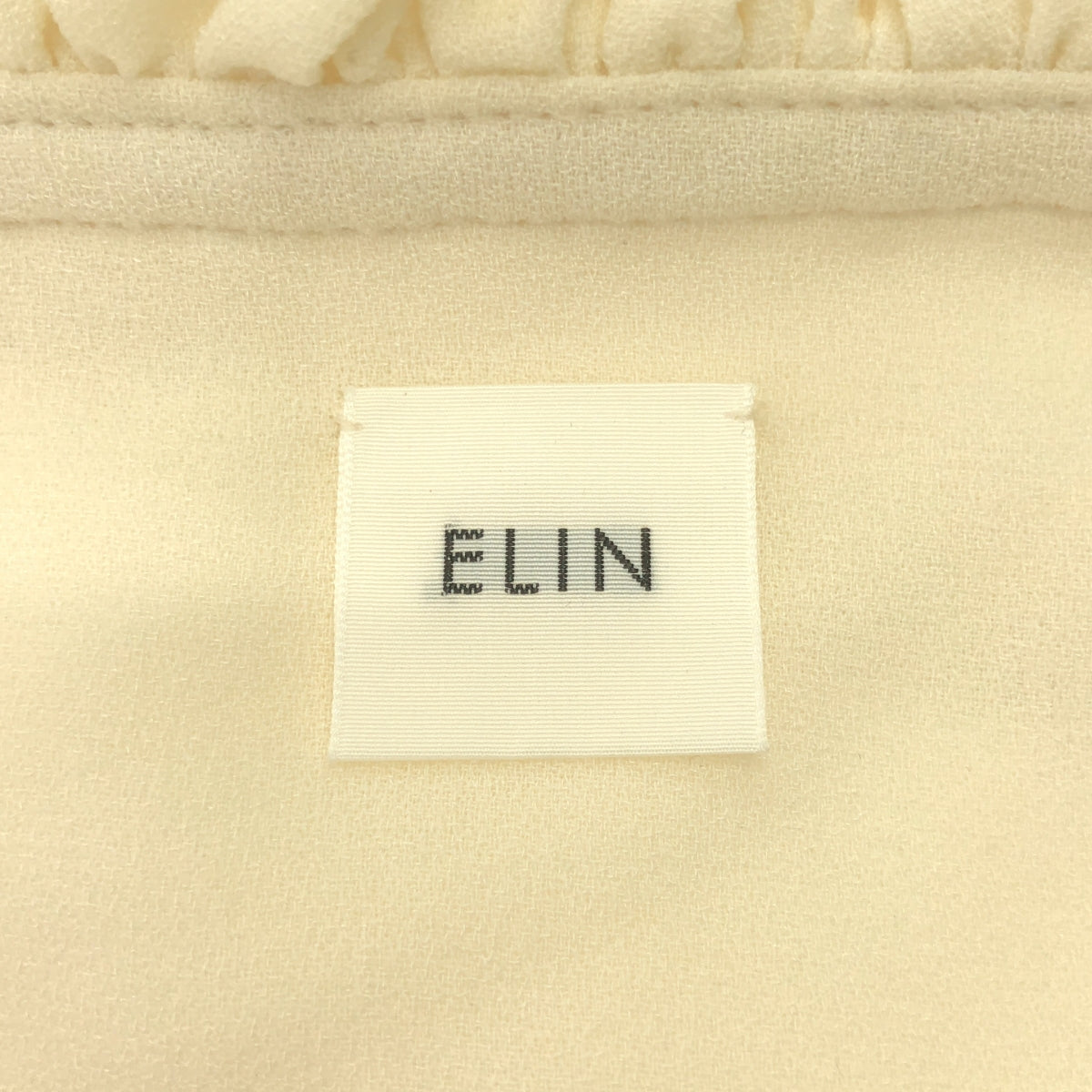 ELIN | 醋酸纖維寬袖荷葉邊寬鬆襯衫 | 尺寸 38 | 女款