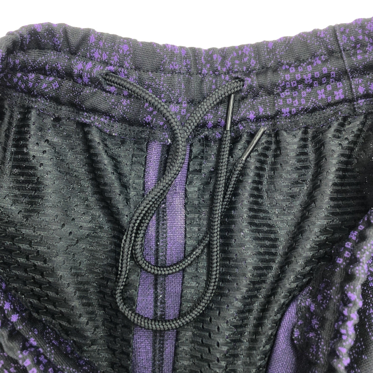 [狀況良好] 針 |運動褲 - Poly Jq。 / 全身提花 Papillon 抽繩運動褲 | XS |紫色 |男士