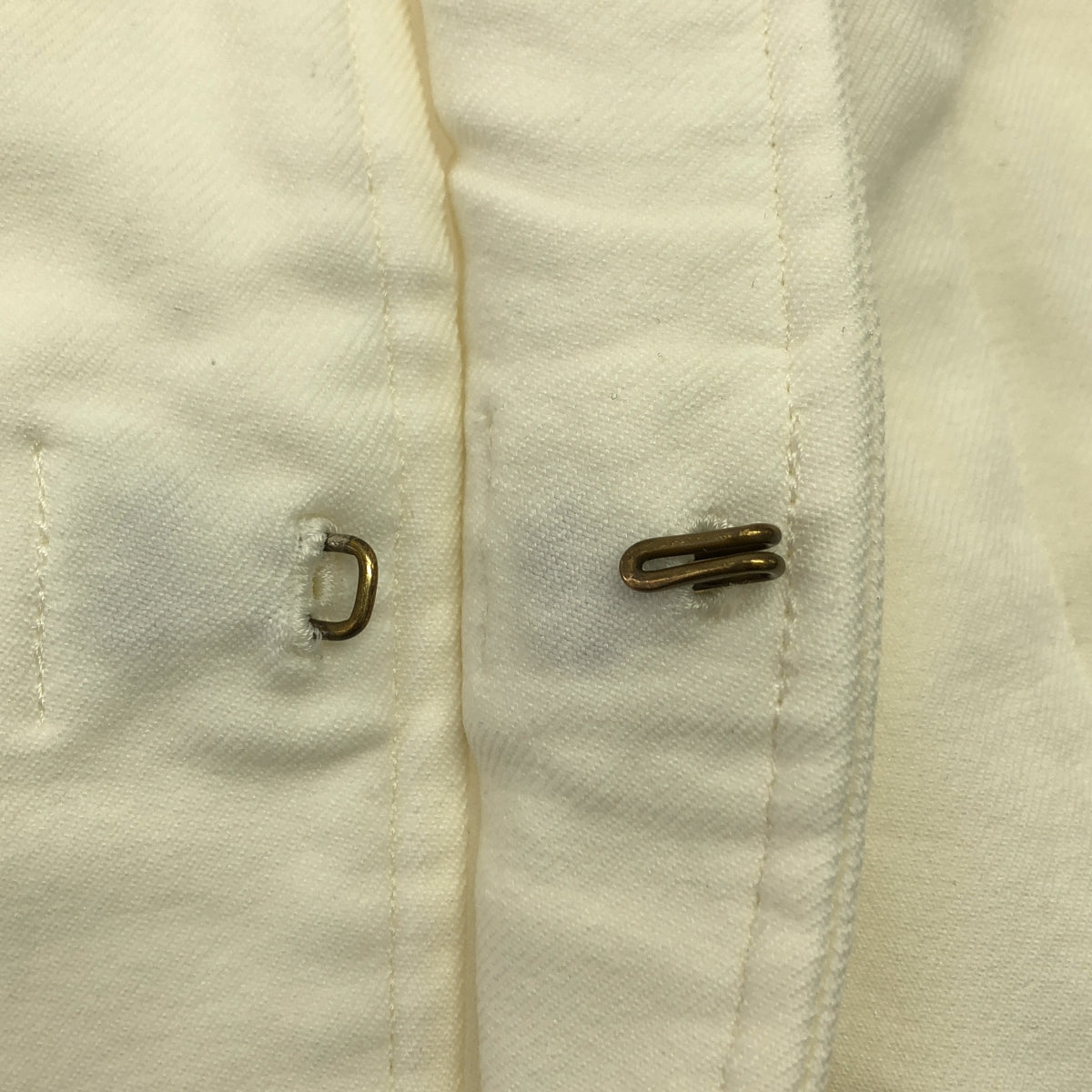 robe de chambre COMME des GARCONS / ローブドシャンブルコムデギャルソン | 90s～ / 1998AW ポリエステル ワッシャー ストレッチ フック式 シングルブレストジャケット | M | ホワイト | レディース