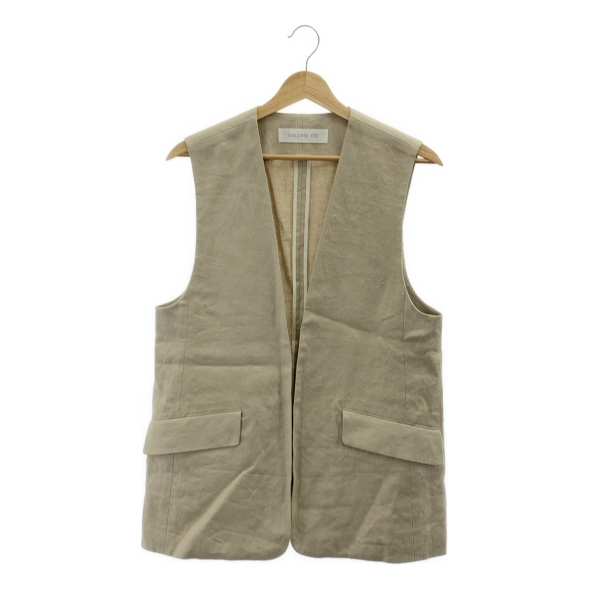 GALERIE VIE / ギャルリーヴィー | 2024SS | サルファーリネン Vカラージレ ベスト | F |