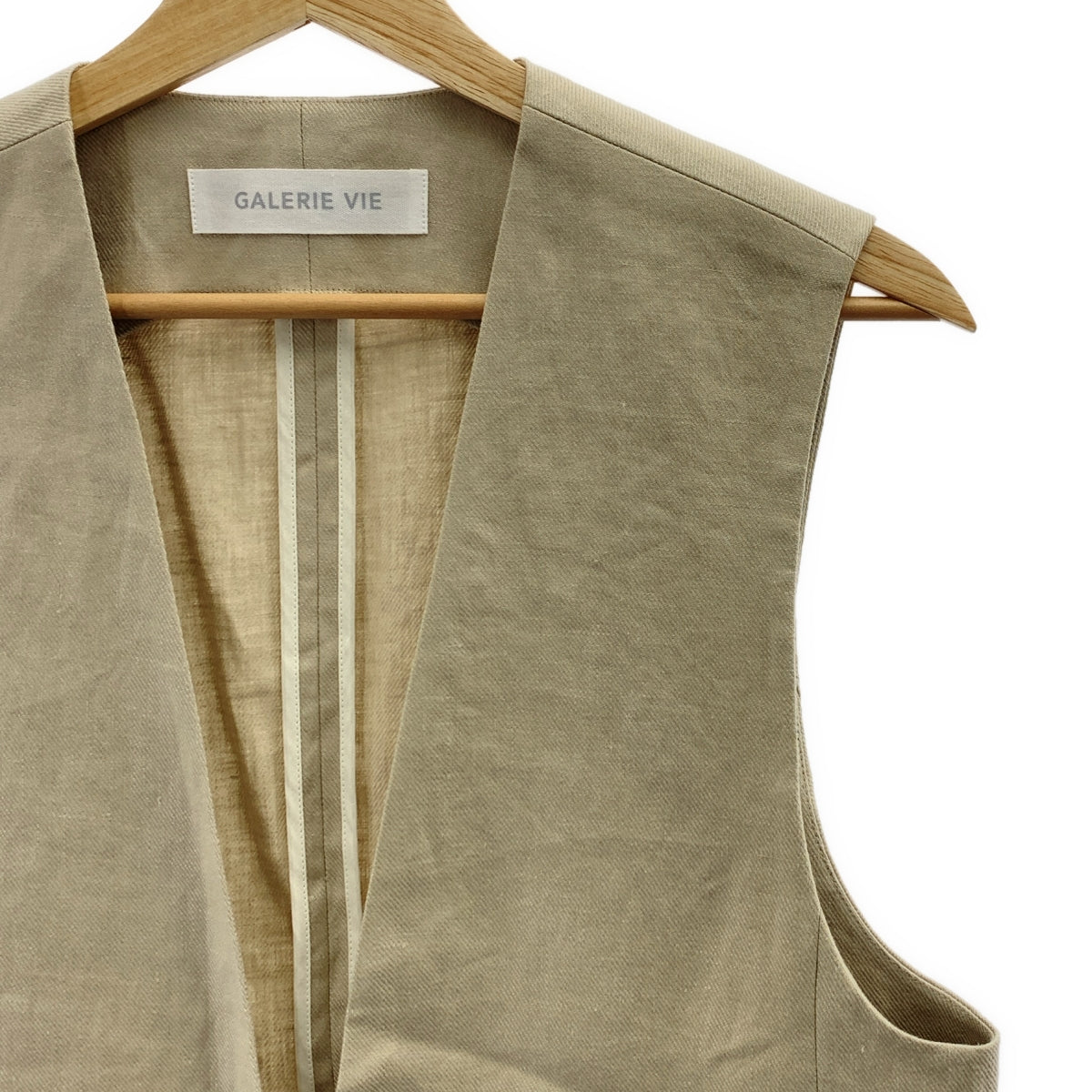 GALERIE VIE / ギャルリーヴィー | 2024SS | サルファーリネン Vカラージレ ベスト | F |