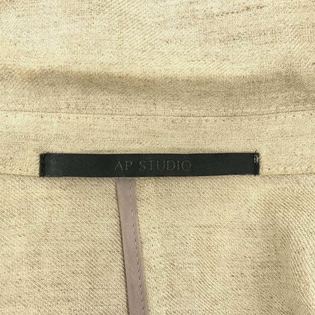 AP 工作室 | 2024SS |亞麻混合輕便外套 | 36 |米色 |女性的