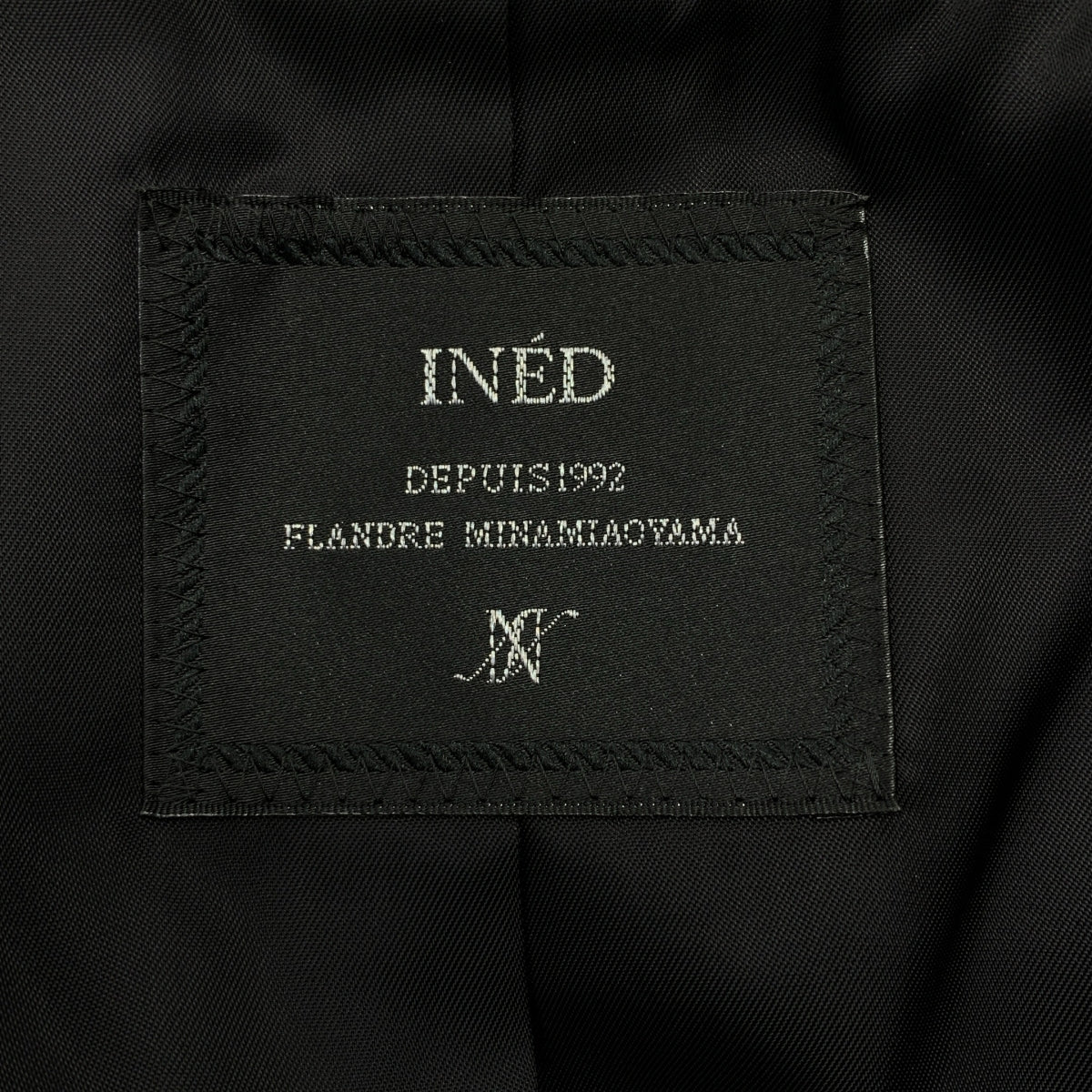 INED / イネド | ウール ベルテッド シングル コート / 総裏地 | 9 | ブラック | レディース